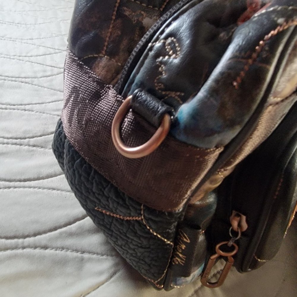 Anekke Artistic Brown and Black Crossbody Bag - Picture 6 of 11